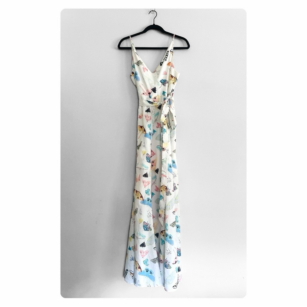 β
Hutch by Anthropologie Wrap Printed Spring Wedding Guest Maxi Dress - White β
- Picture 6 of 17
